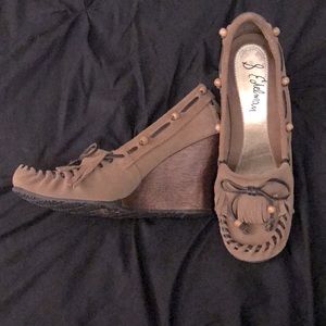 Sam Edelman Angelina Moccasin Wedges Sz 7.5